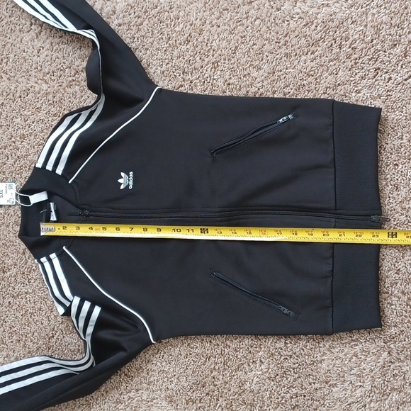 ADIDAS sweatshirt w/ zipped front closure & zipped pockets. "track top" NWT - Picture 10 of 16